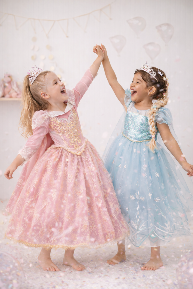 two_girls_with_princess_costumes_playing_cecilia_dream_collection