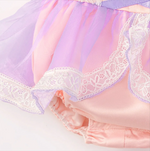 Baby Girl Princess Romper – Lavender & Pink