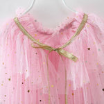 Pink Princess Costume Glitter Star Cape