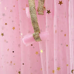 Pink Princess Costume Glitter Star Cape