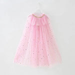 Pink Princess Costume Glitter Star Cape
