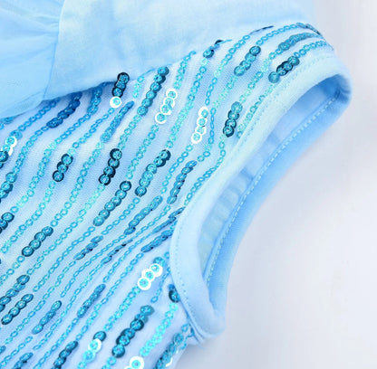 Ice Blue Snow Princess Costume