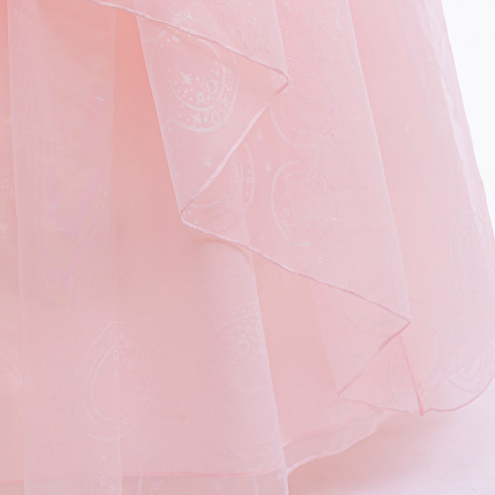 Pink Sequin Princess Costume Ball Gown