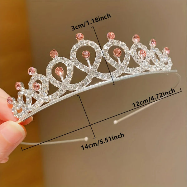Princess Crown Tiara Set – 2 Pieces