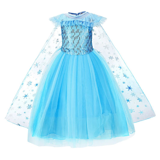 Ice Blue Snow Princess Costume