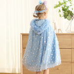Princess Costume Snowflake Hooded Cape