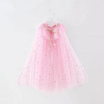 Pink Princess Costume Glitter Star Cape