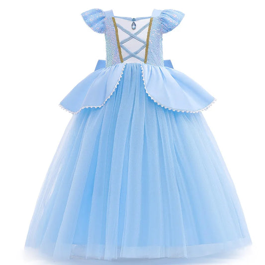 Sky Blue Princess Costume Ball Gown
