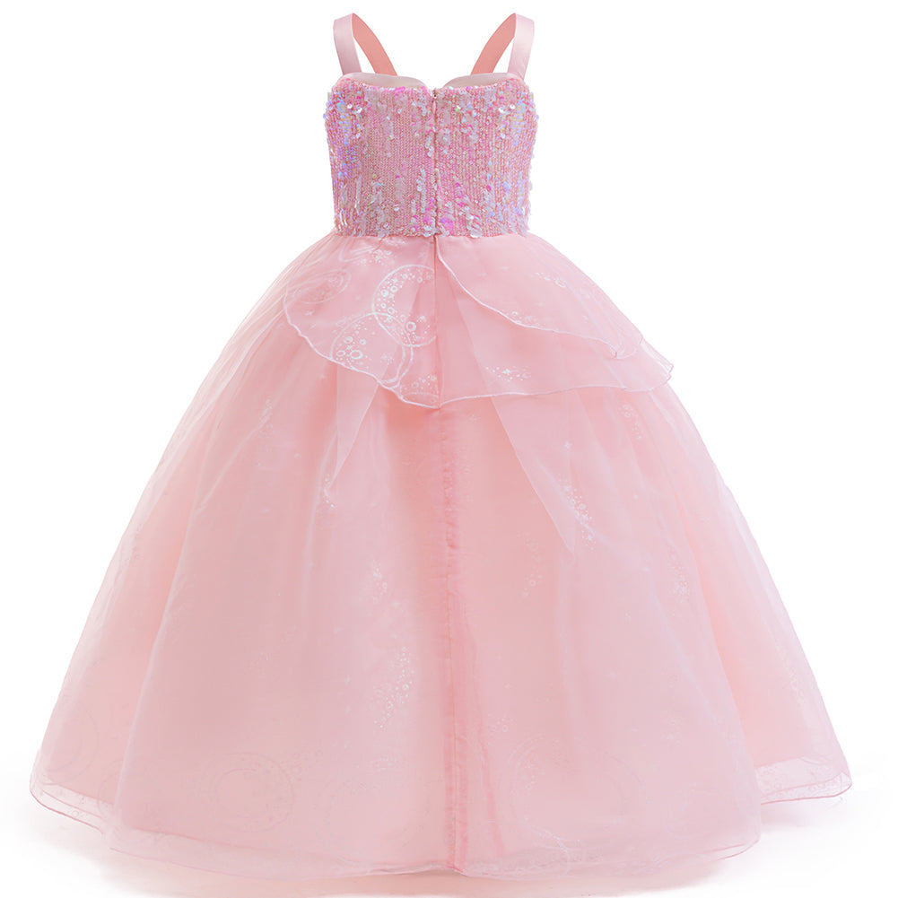Pink Sequin Princess Costume Ball Gown