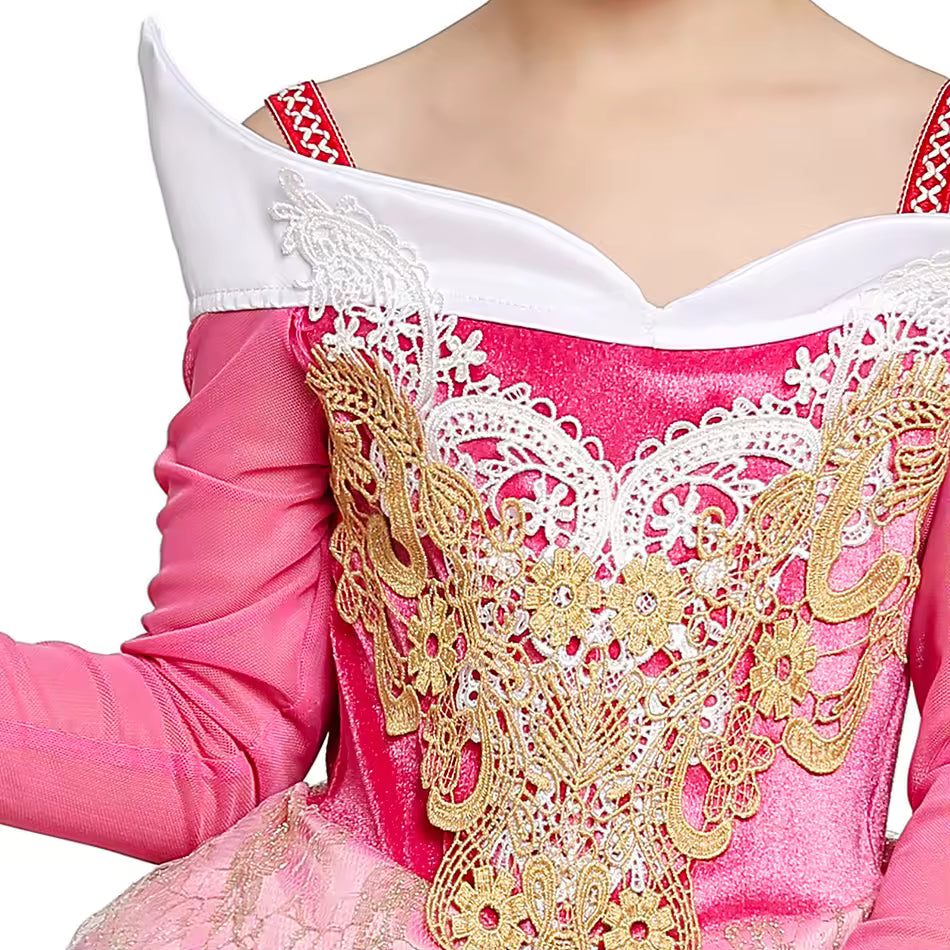Royal Pink Princess Costume Ball Gown