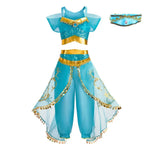 two-piece princess costume with harem pants and tirar
