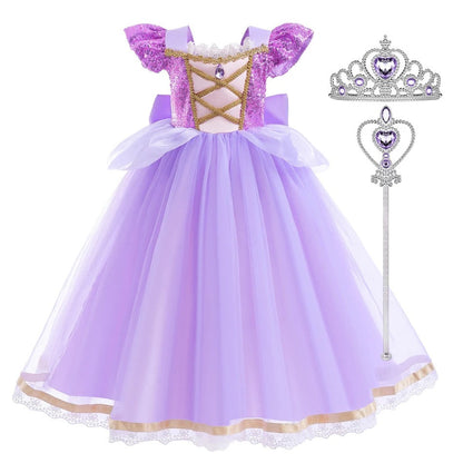 princess costume accessories including tiara and wand