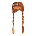 Braided princess wig twin braids costume accessory