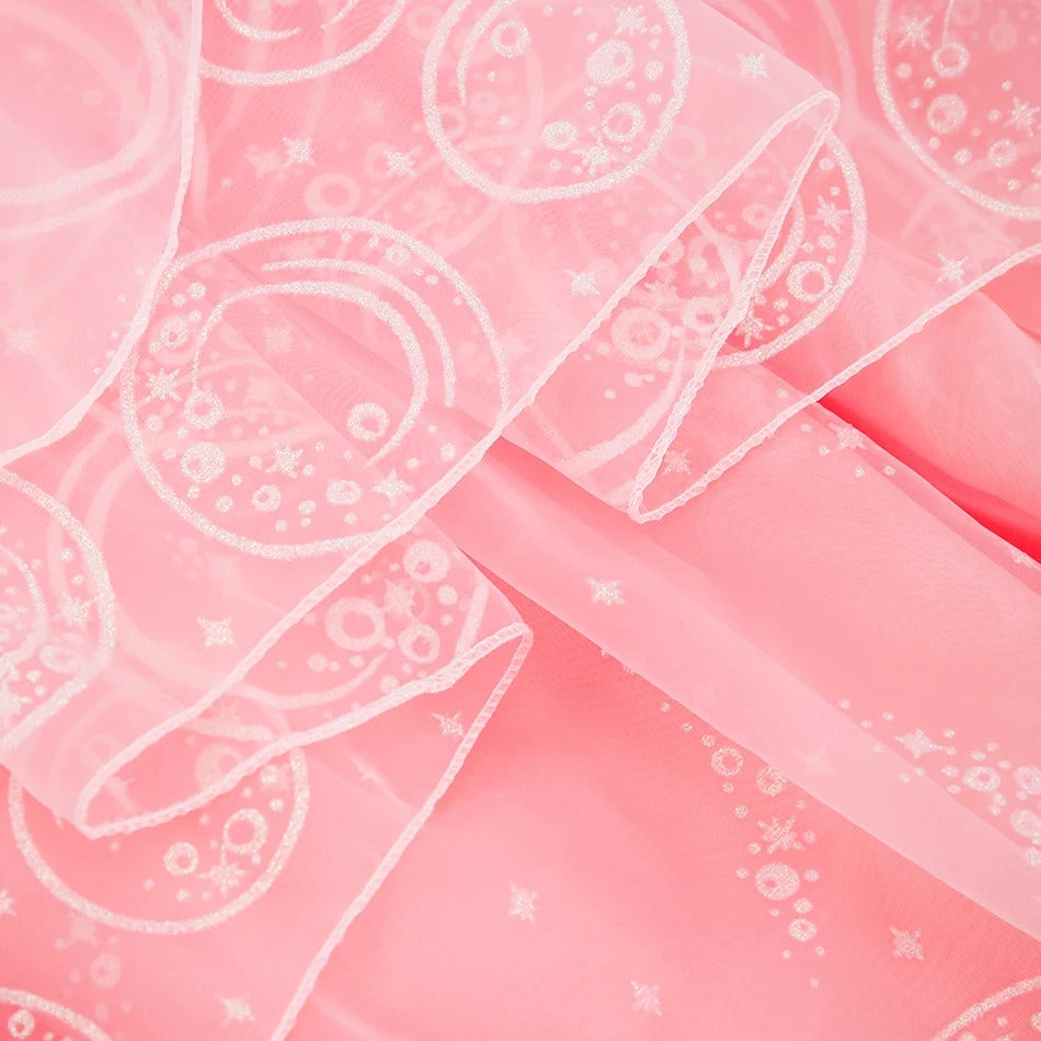 Pink Sequin Princess Costume Ball Gown