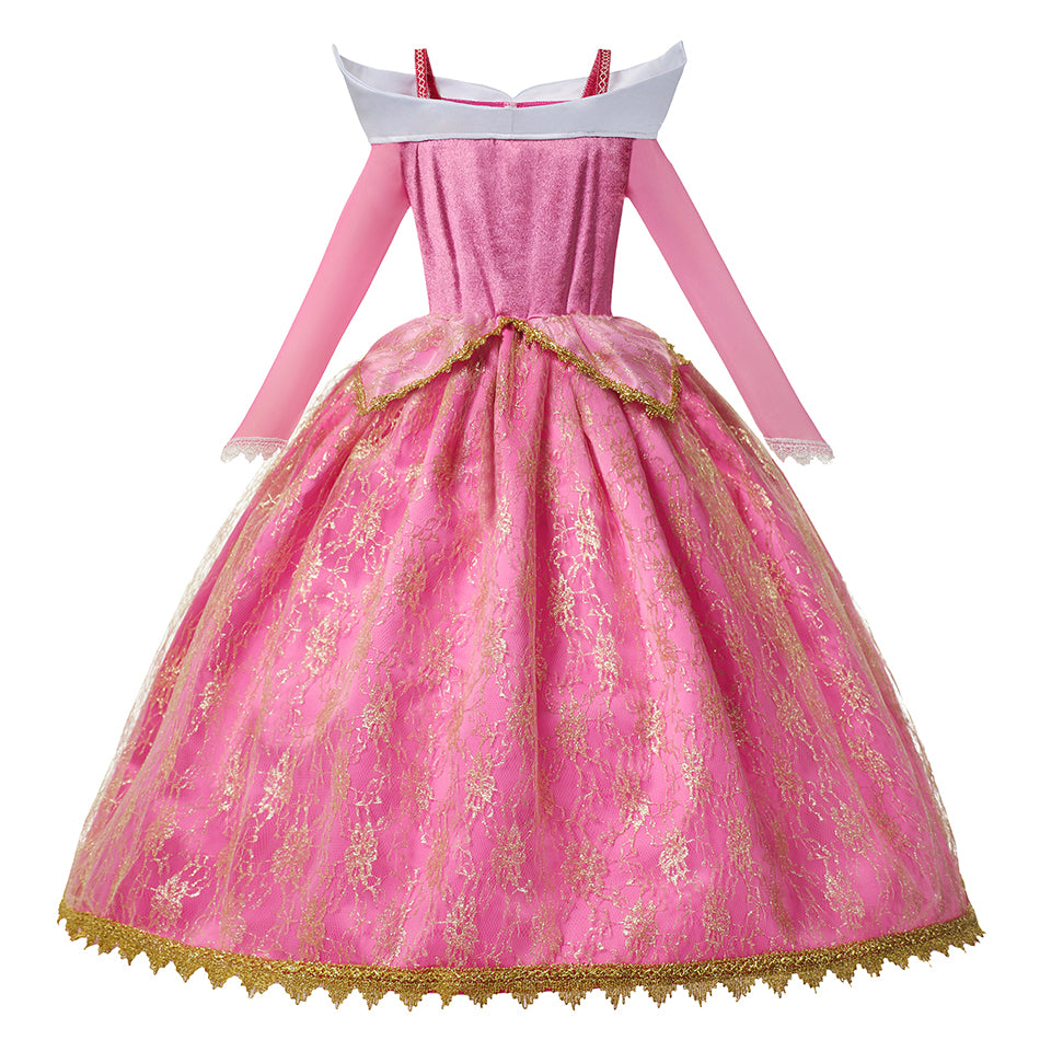 Royal Pink Princess Costume Ball Gown