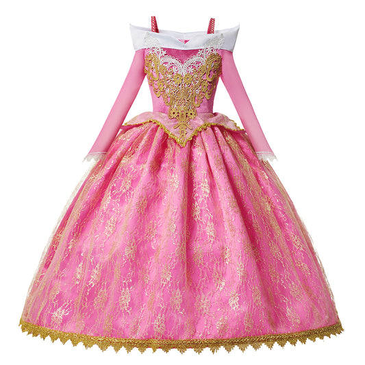 Royal Pink Princess Costume Ball Gown