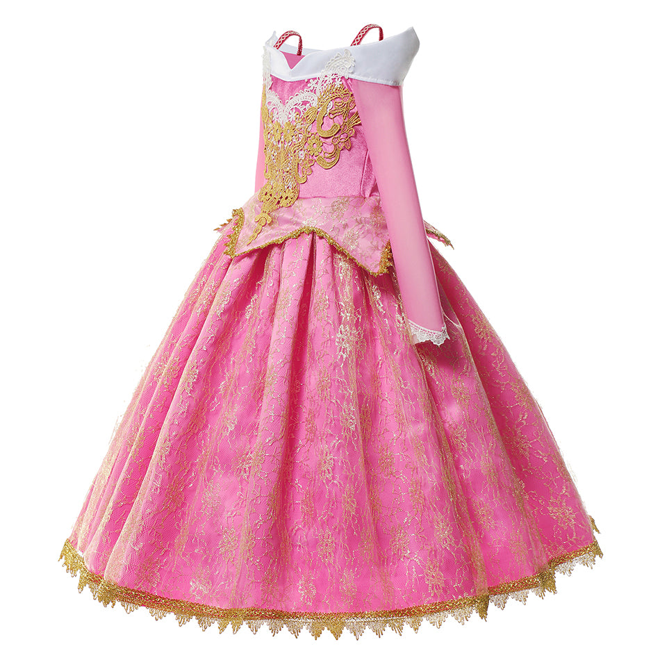 Royal Pink Princess Costume Ball Gown